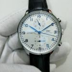 IWC Portugierser Pattapante 40mm 316L Steel Leather Strap Automatic Movement Watch